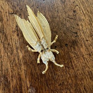 Vintage “Trembling” Insect, Signed Hattie Carnegie